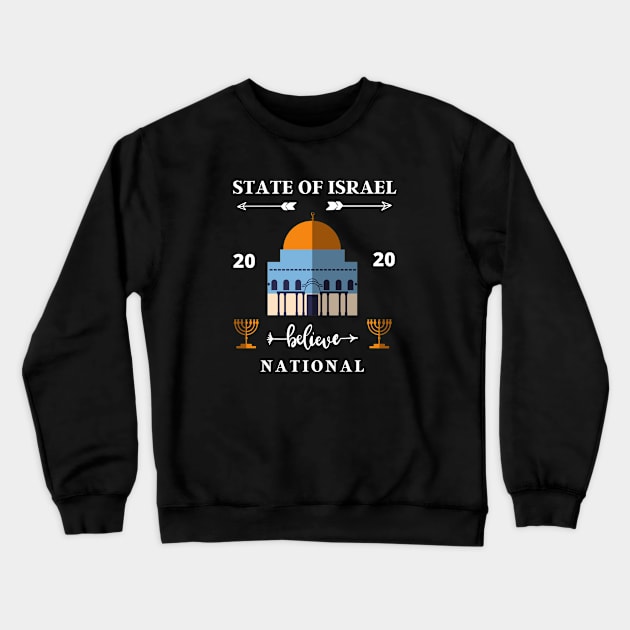 Israel 2020 Crewneck Sweatshirt by Grishman4u